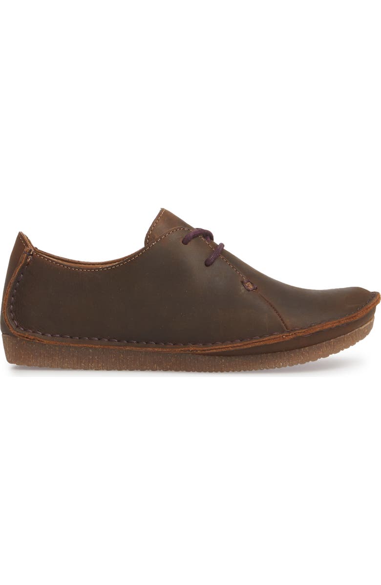 Clarks<sup>®</sup> Janey Mae Flat, Alternate, color, Beeswax Leather