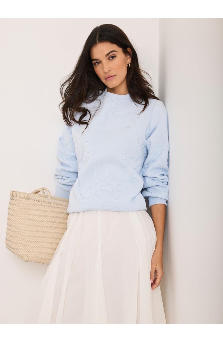 MINT VELVET Embroidered Sweatshirt, Alternate, color, Blue