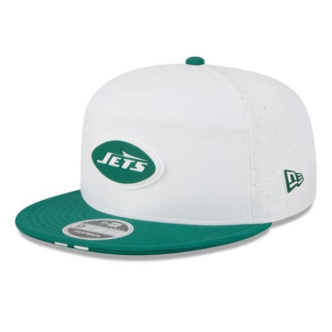 Men's New Era  White/Green New York Jets 2025 NFL Training Camp Split Panel 9FIFTY Snapback Hat