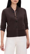 NIC+ZOE Cotton Blend Milano Knit Bomber Jacket