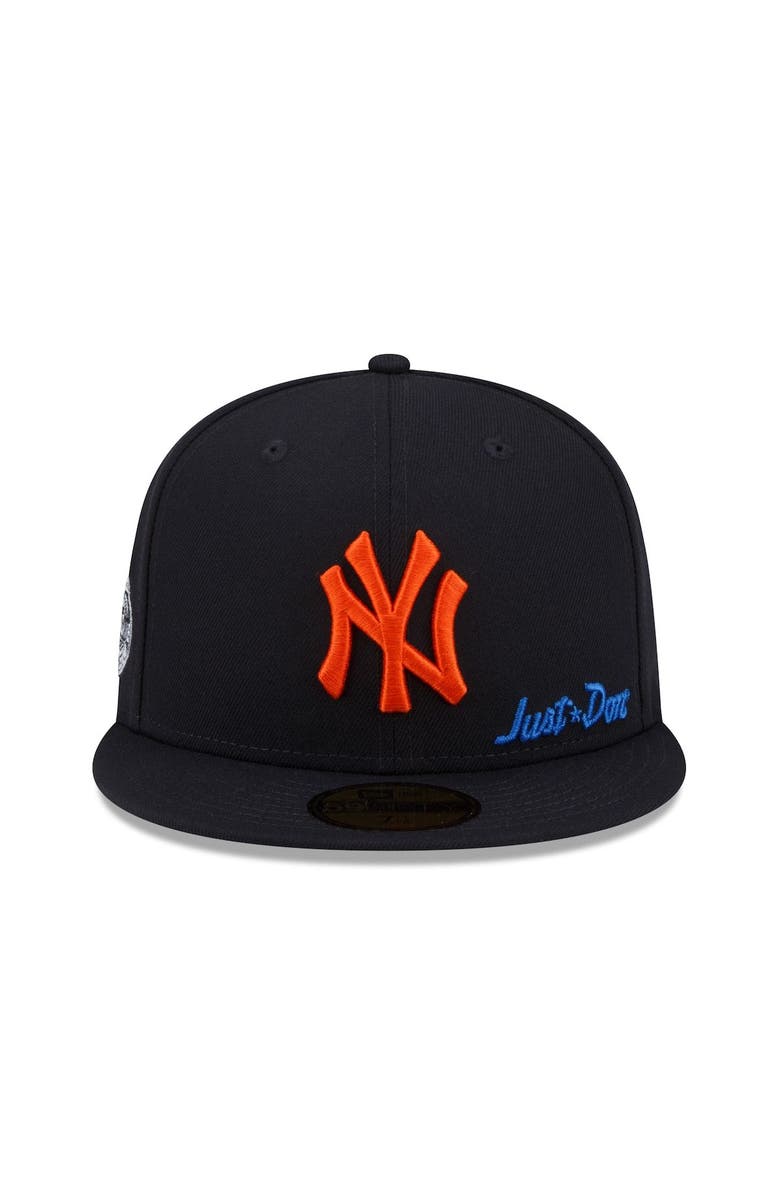 New Era Men's New Era x Just Don Navy New York Yankees 59FIFTY Fitted Hat, Alternate, color, 