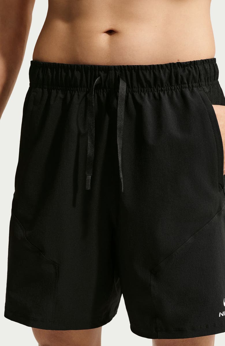 Nike Pro Dri-FIT ADV 6-Inch Training Shorts, Alternate, color, Black/ White