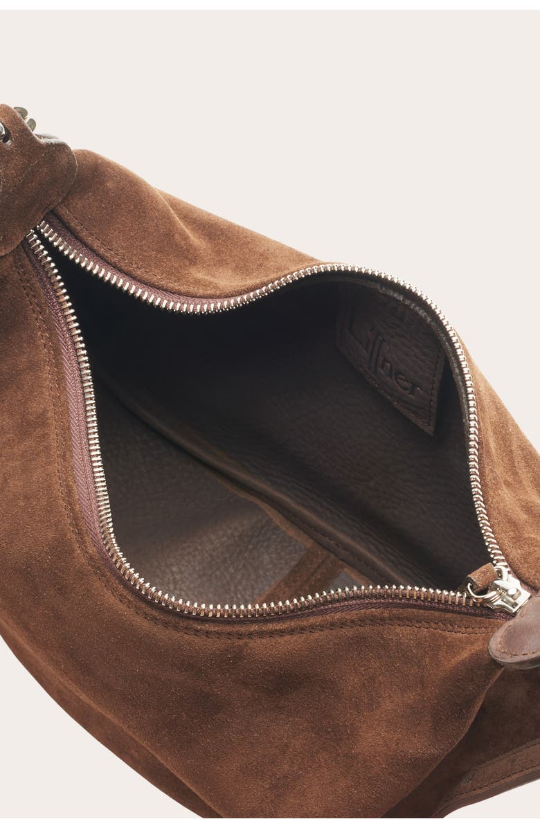 LIFFNER Moon Suede Top Handle Bag, Alternate, color,