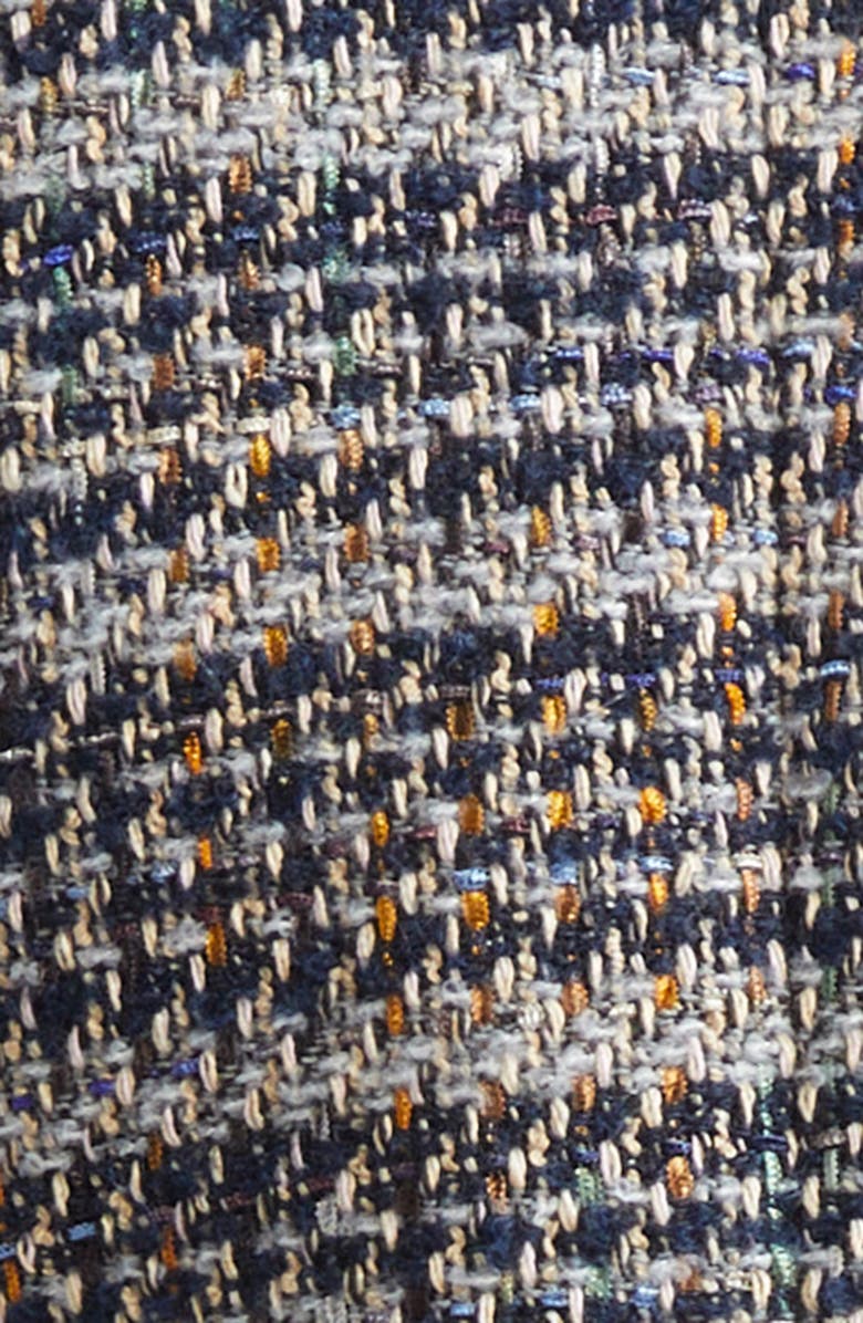 Veronica Beard Lyons Tweed Fringe Jacket, Alternate, color, Navy Multi