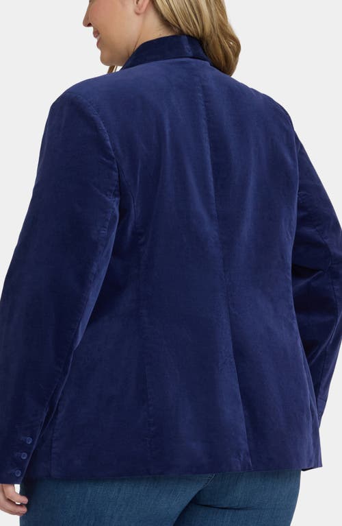 Nydj Velveteen Tuxedo Jacket In Blue