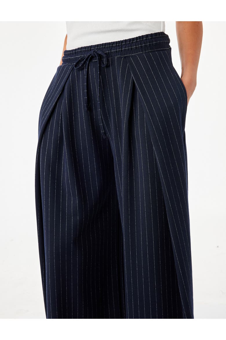 Striped Palazzo Pants, Alternate, color, NAVY STRIPE