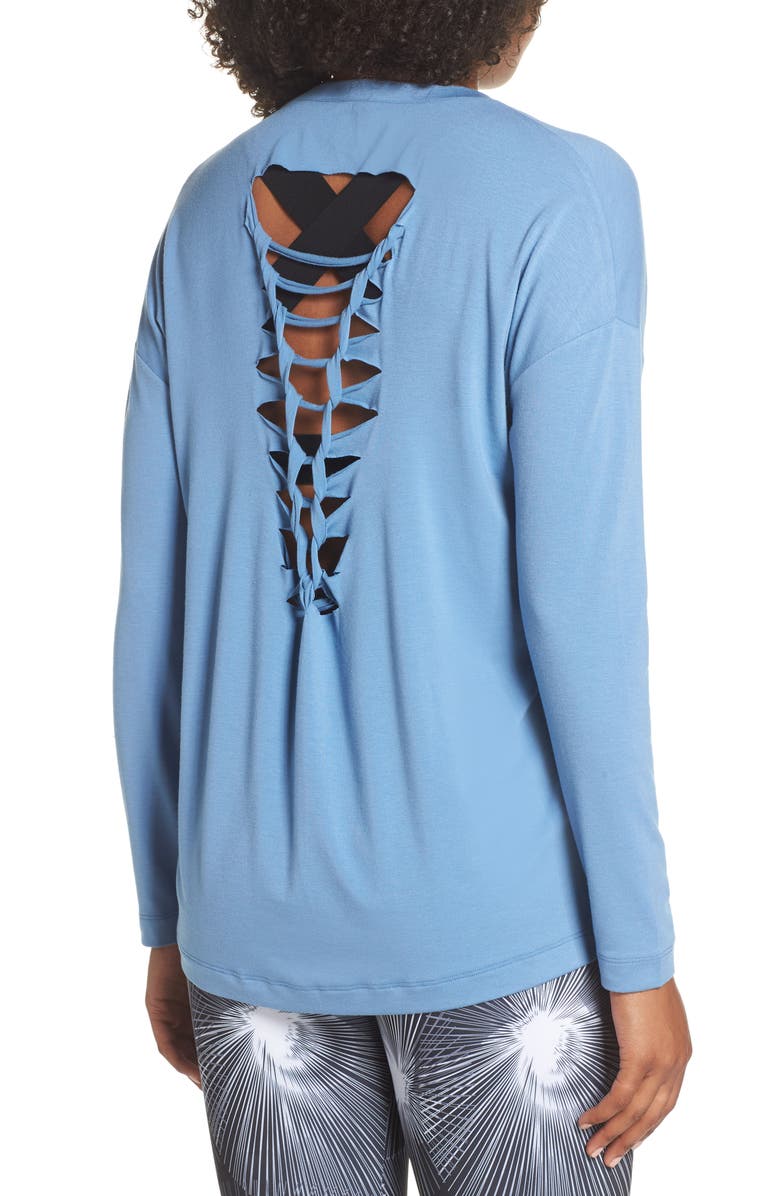 Onzie Braid Back Tee, Alternate, color, 