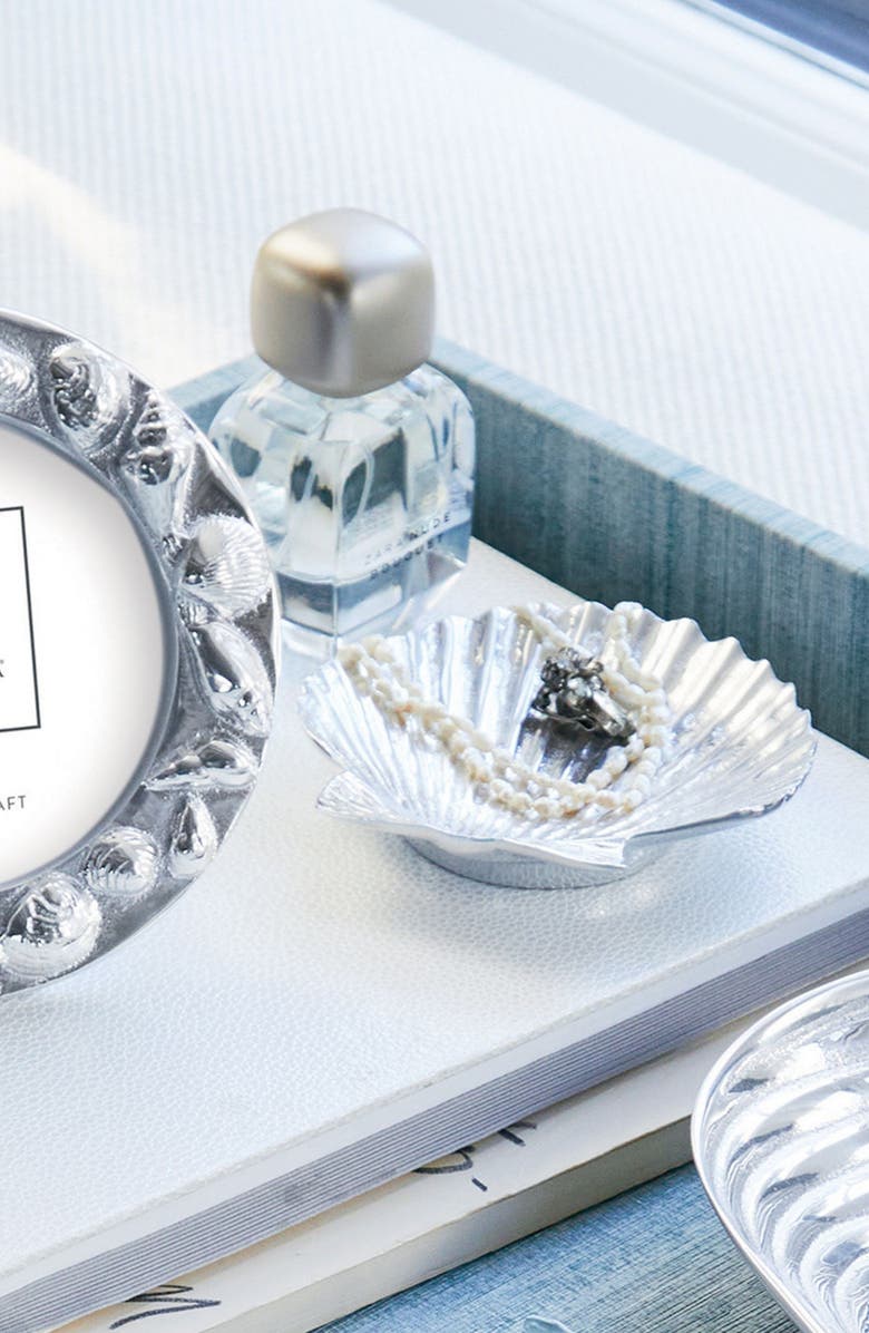 Mariposa Scallop Trinket Dish, Alternate, color, Silver