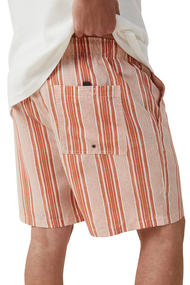 Kahuna Stripe Shorts, Alternate, color, CLAY VERTICAL