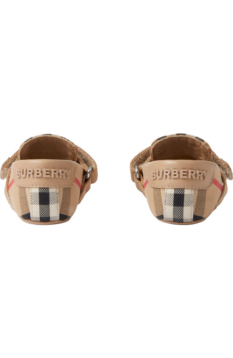 Burberry Josie Check Crib Shoe, Alternate, color,