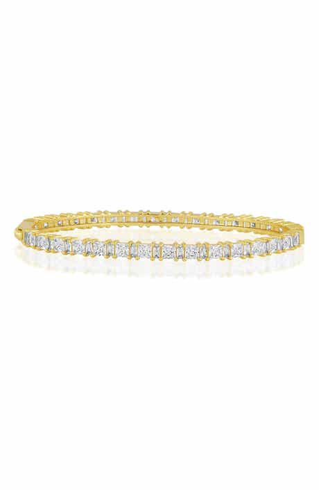 Square Cubic Zirconia Bangle