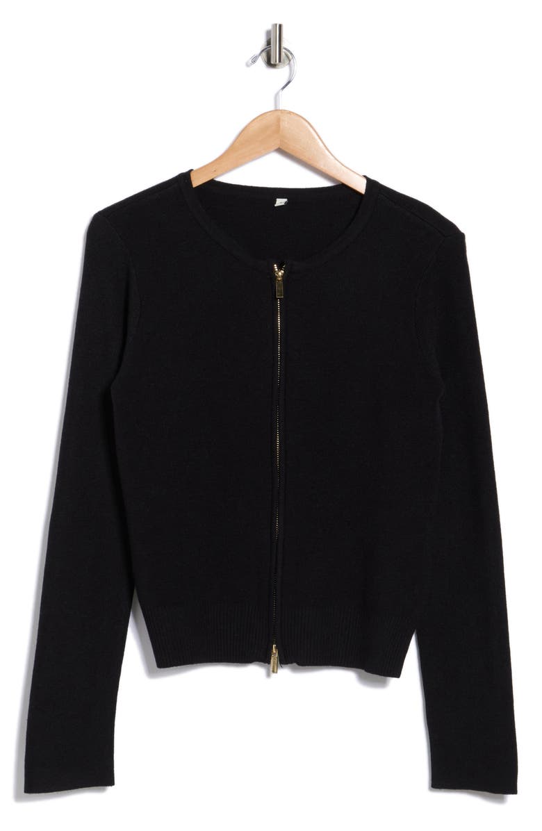 BY DESIGN Tatum Zip Cardigan, Main, color,