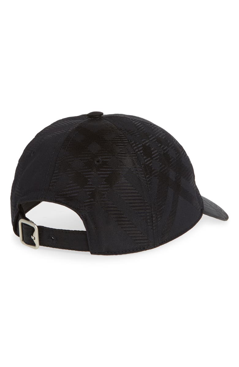Burberry Tonal Check Adjustable Baseball Cap, Alternate, color,