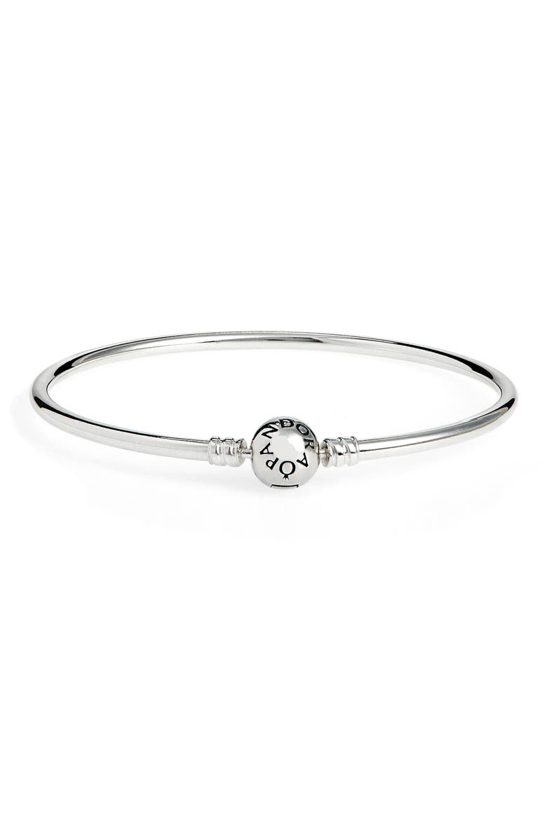 Charm Bangle Bracelet, Alternate, color, STERLING SILVER