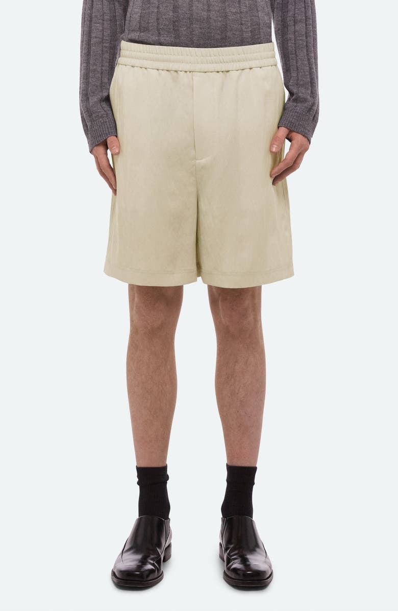 Helmut Lang Relaxed Pull-On Shorts, Main, color, Ivory