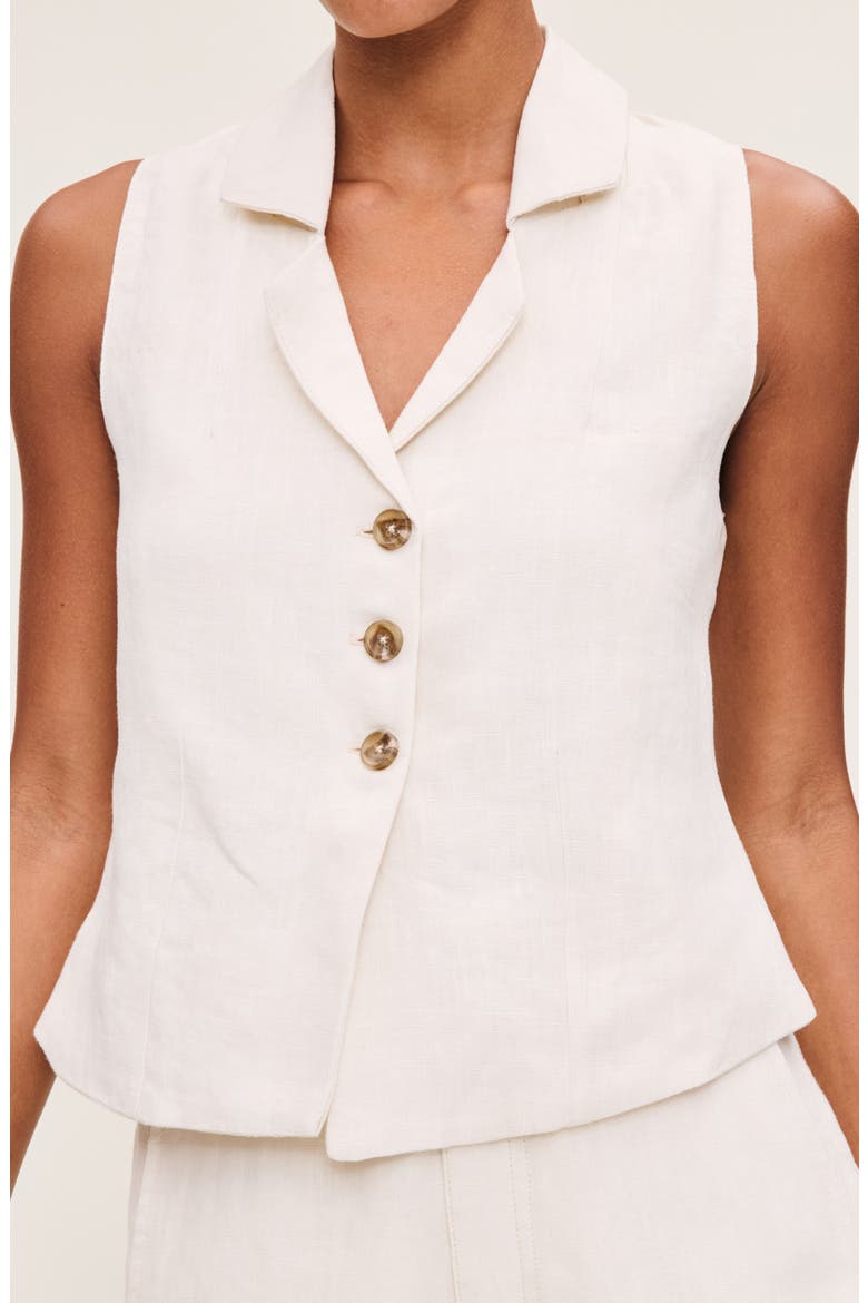 Neev Blazer Vest, Alternate, color, FLAX LINEN