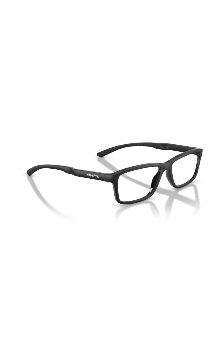 ARNETTE 55mm Rectangle optical glasses, Alternate, color, Black