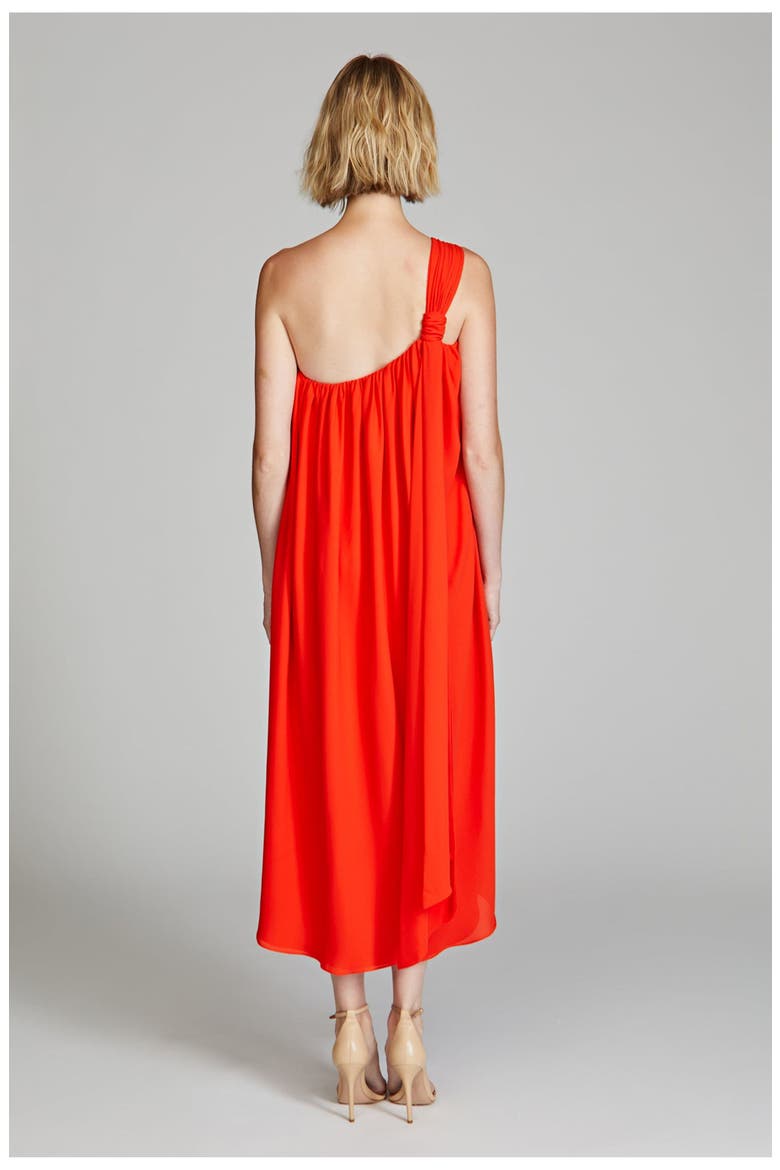 Rafelle Georgette Midi, Alternate, color, Orange Spice