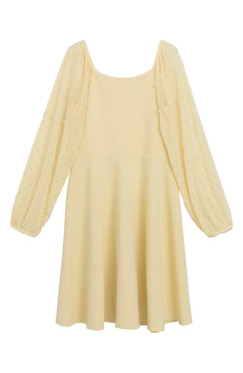 Kids' Embellished Sleeve Dress (Big Kid)