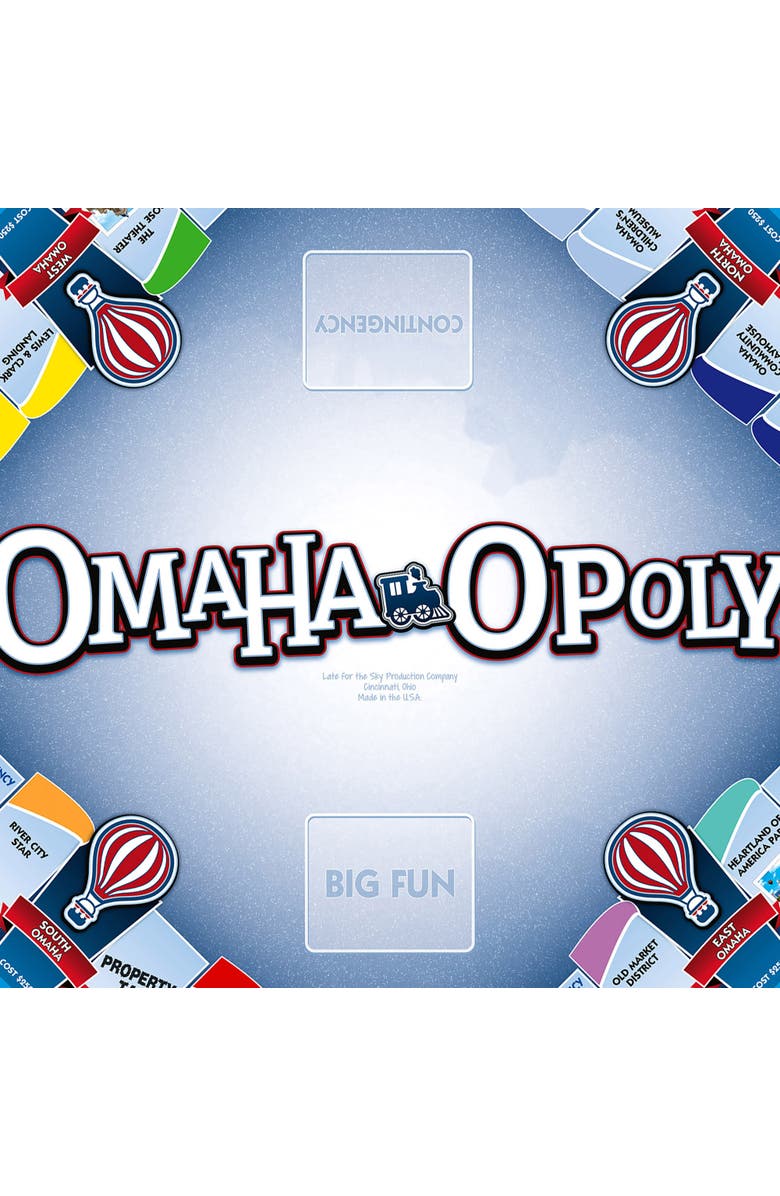 Late for the Sky Omahaopoly Monopoly Board Game, Alternate, color, Multicolored