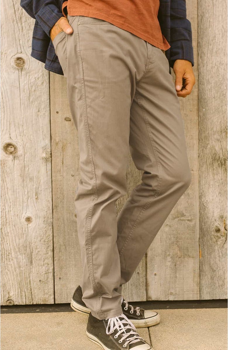 Toad & Co Mission Ridge 5 Pocket Lean Pant, Alternate, color, Dark Chino