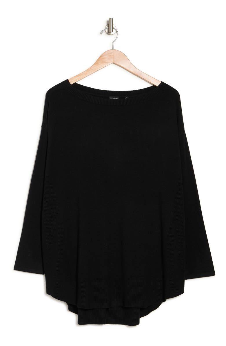 CYRUS Shirttail Hem Tunic Sweater, Alternate, color, 