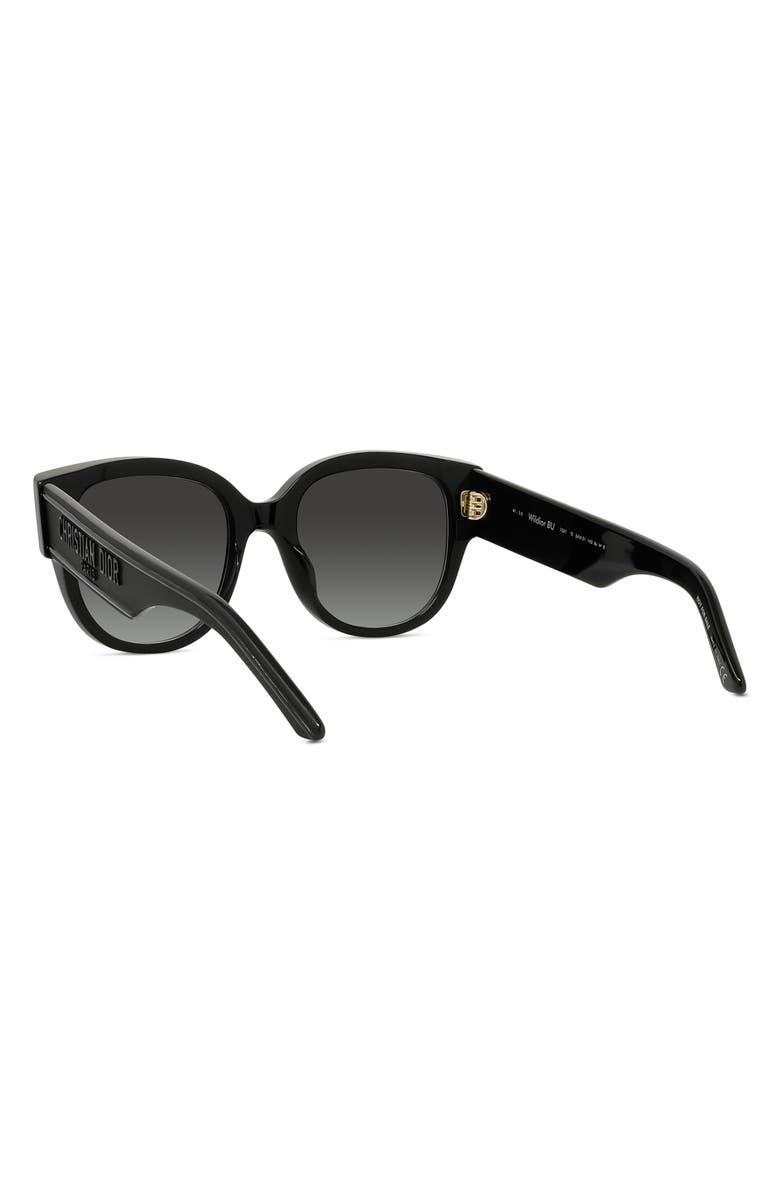 DIOR Wildior BU 54mm Cat Eye Sunglasses, Alternate, color, Black/ Grey