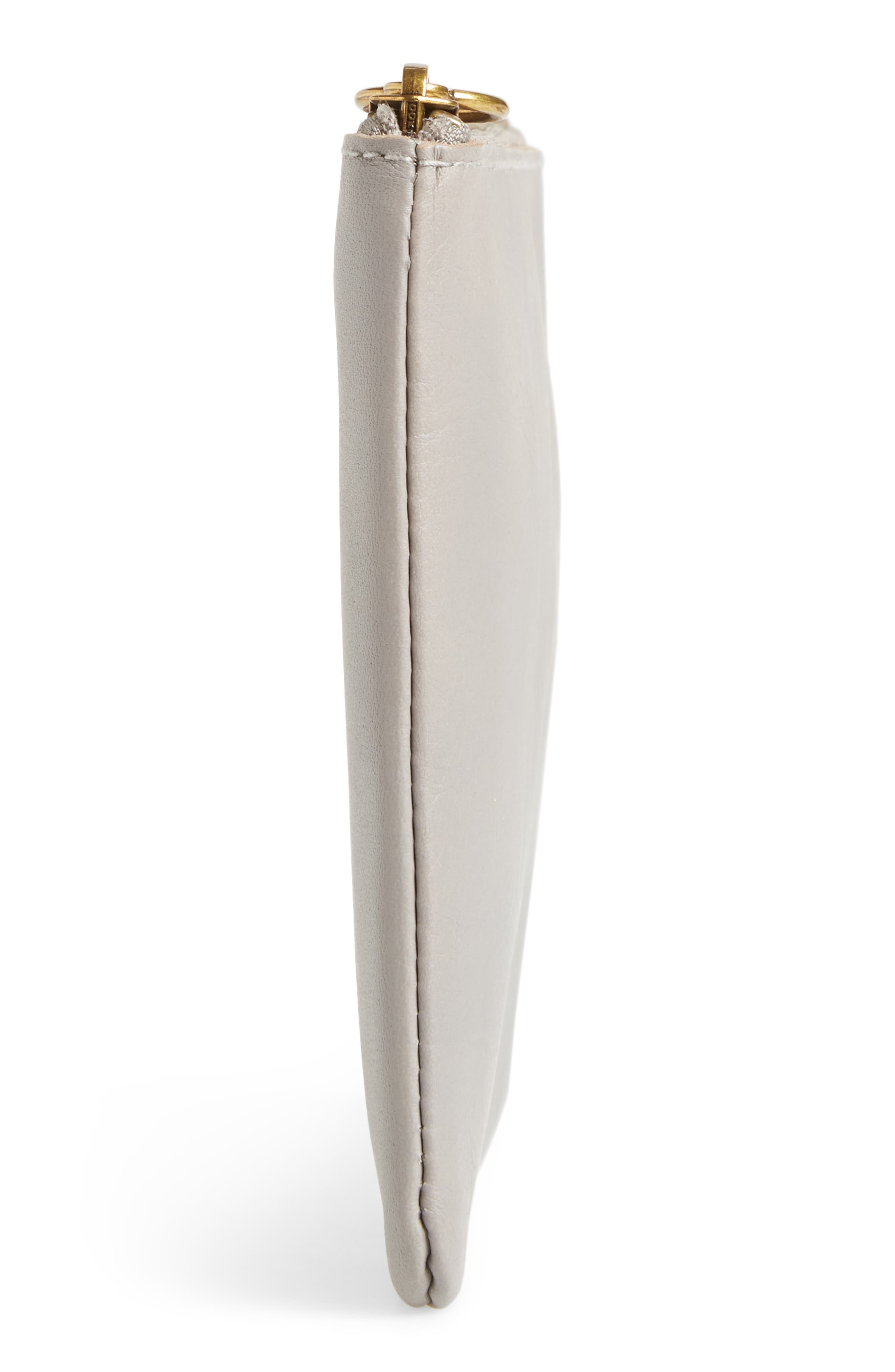 Madewell The Leather Pouch Clutch, Alternate, color, 