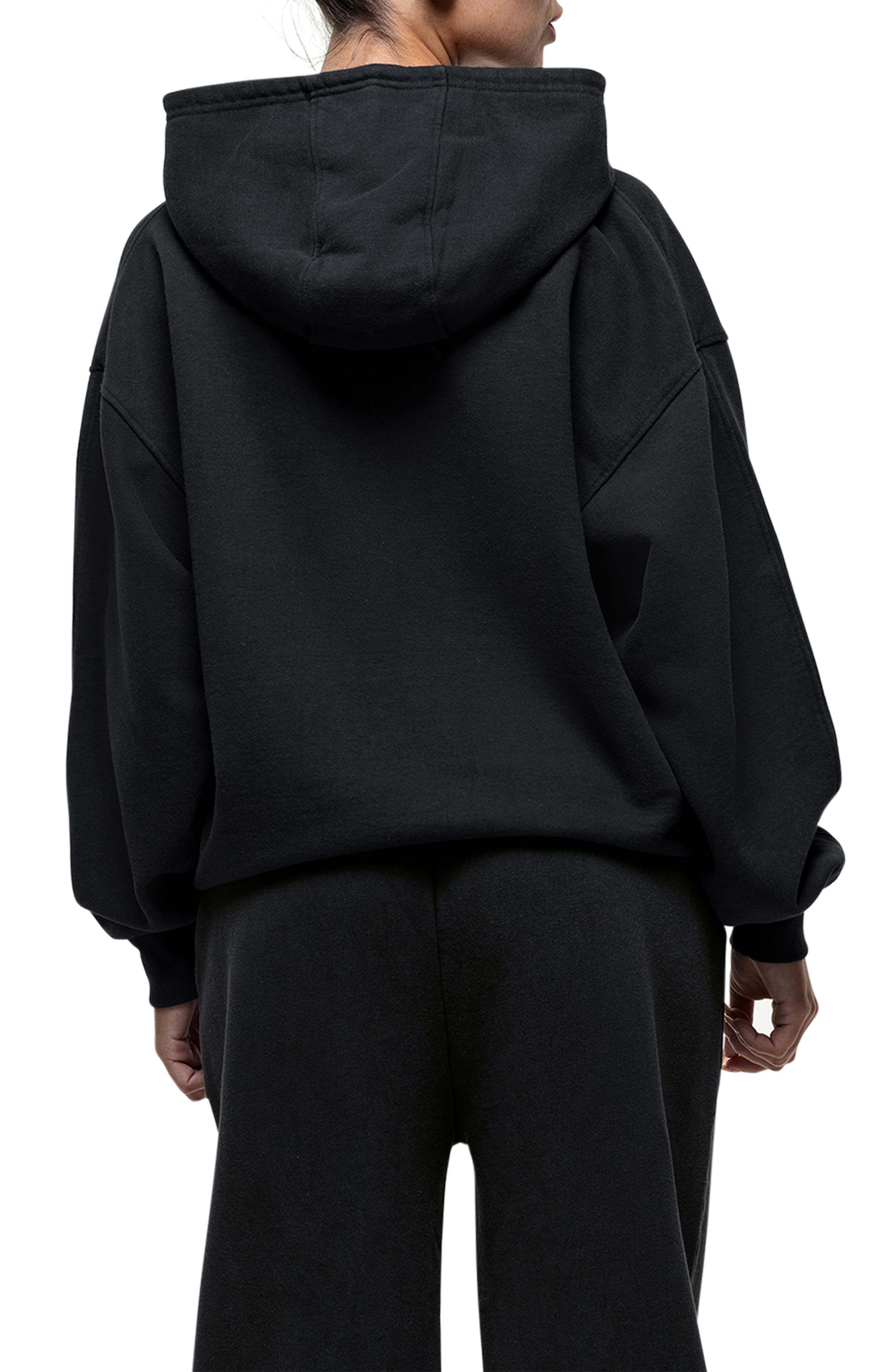Vintage Black Relaxed Hoodie - image 2