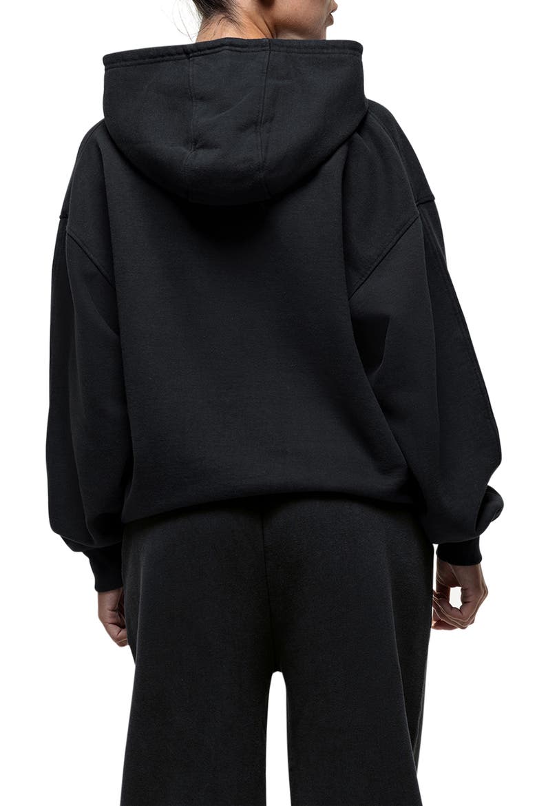 Vintage Black Relaxed Hoodie, Alternate, color, Black