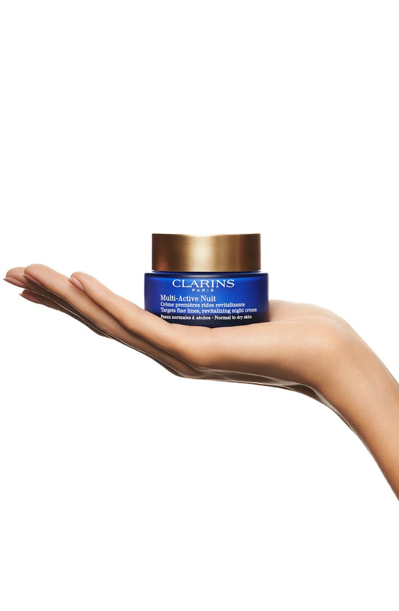 Clarins Multi-Active Anti-Aging Night Moisturizer for Glowing Skin, Dry Skin, Alternate, color, 