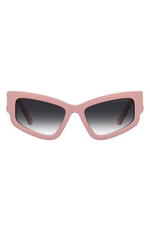55mm Gradient Cat Eye Sunglasses