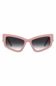 55mm Gradient Cat Eye Sunglasses