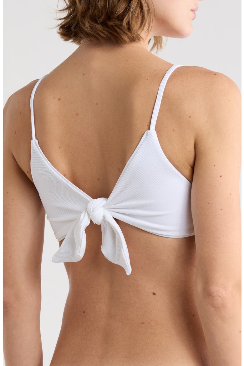 Buckle Reversible Bikini Top, Alternate, color, VANILLA