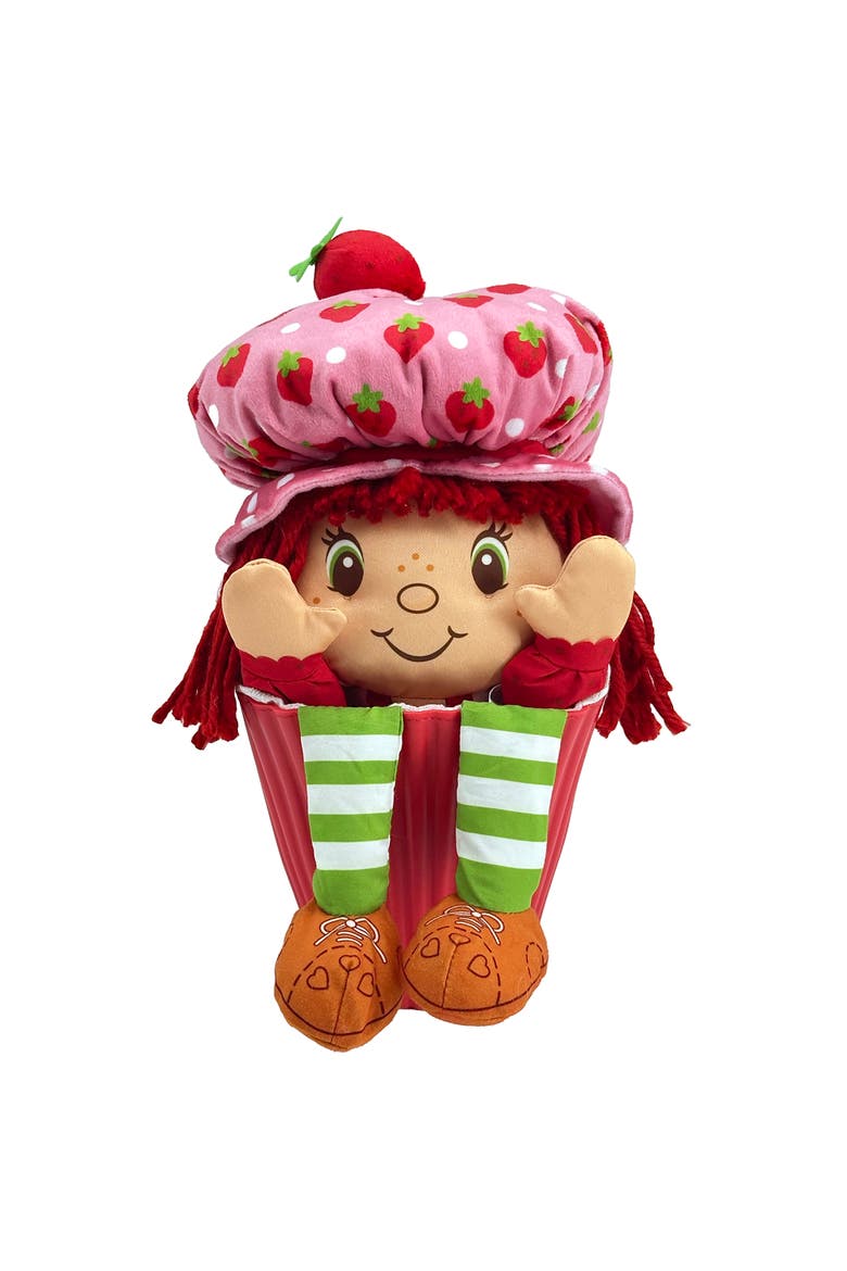 Pop n Flip 15 Inch Strawberry Shortcake Plush Doll, Alternate, color, Red