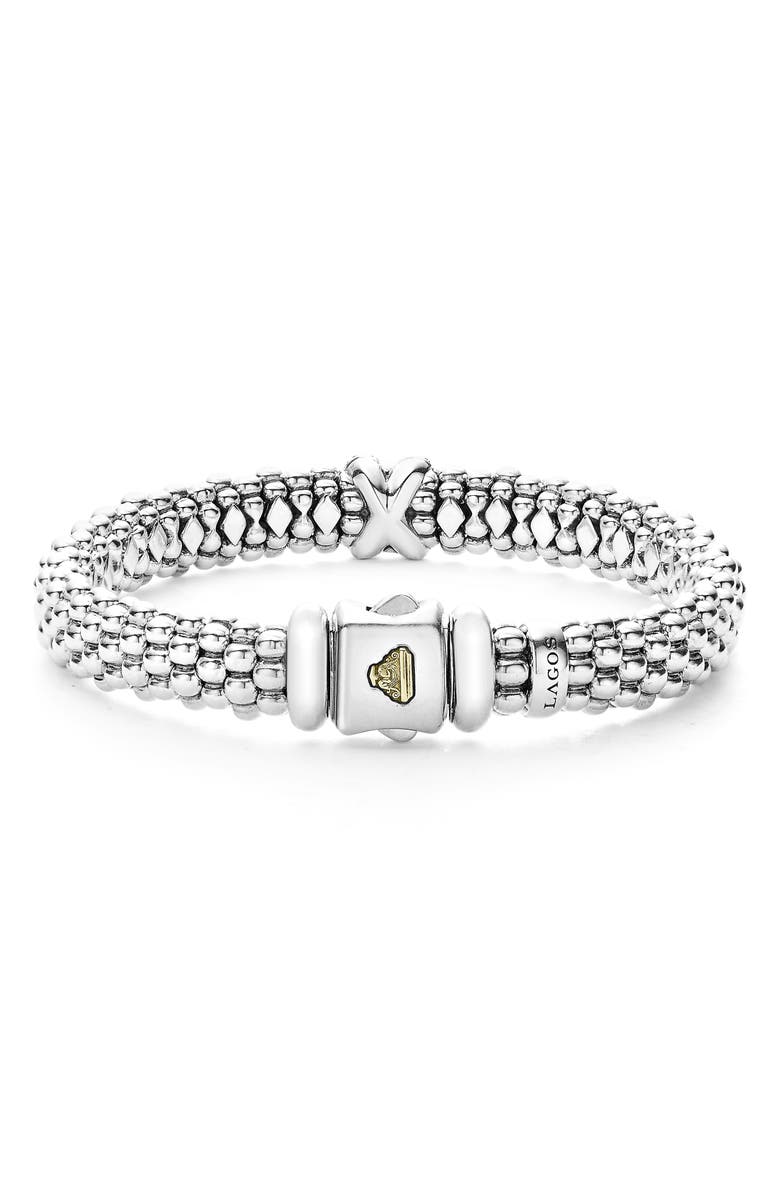 LAGOS Diamond Lux Single Station X Bracelet, Alternate, color,
