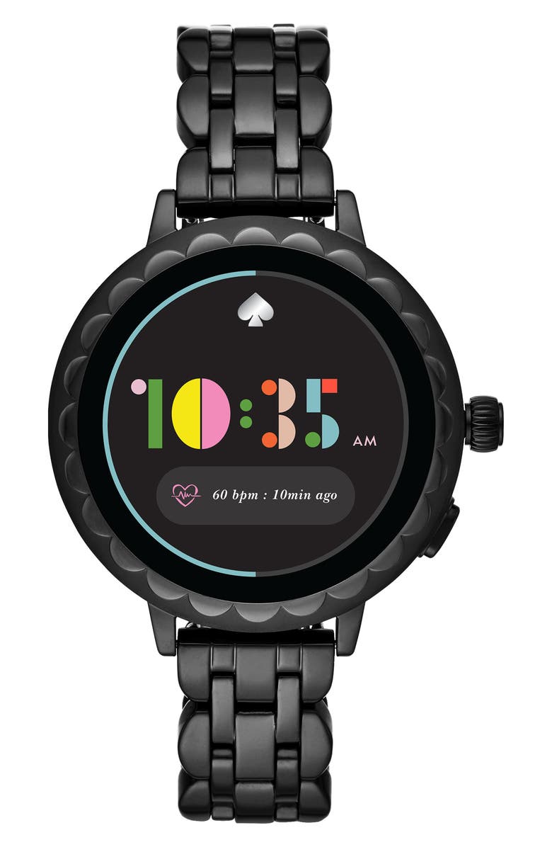 Kate Spade New York raven scallop smart bracelet watch, 41mm, Main, color, 