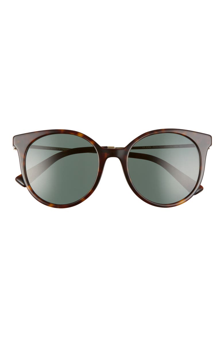 Rockstud 53mm Gradient Cat Eye Sunglasses, Main, color, HAVANA/ GREEN SOLID