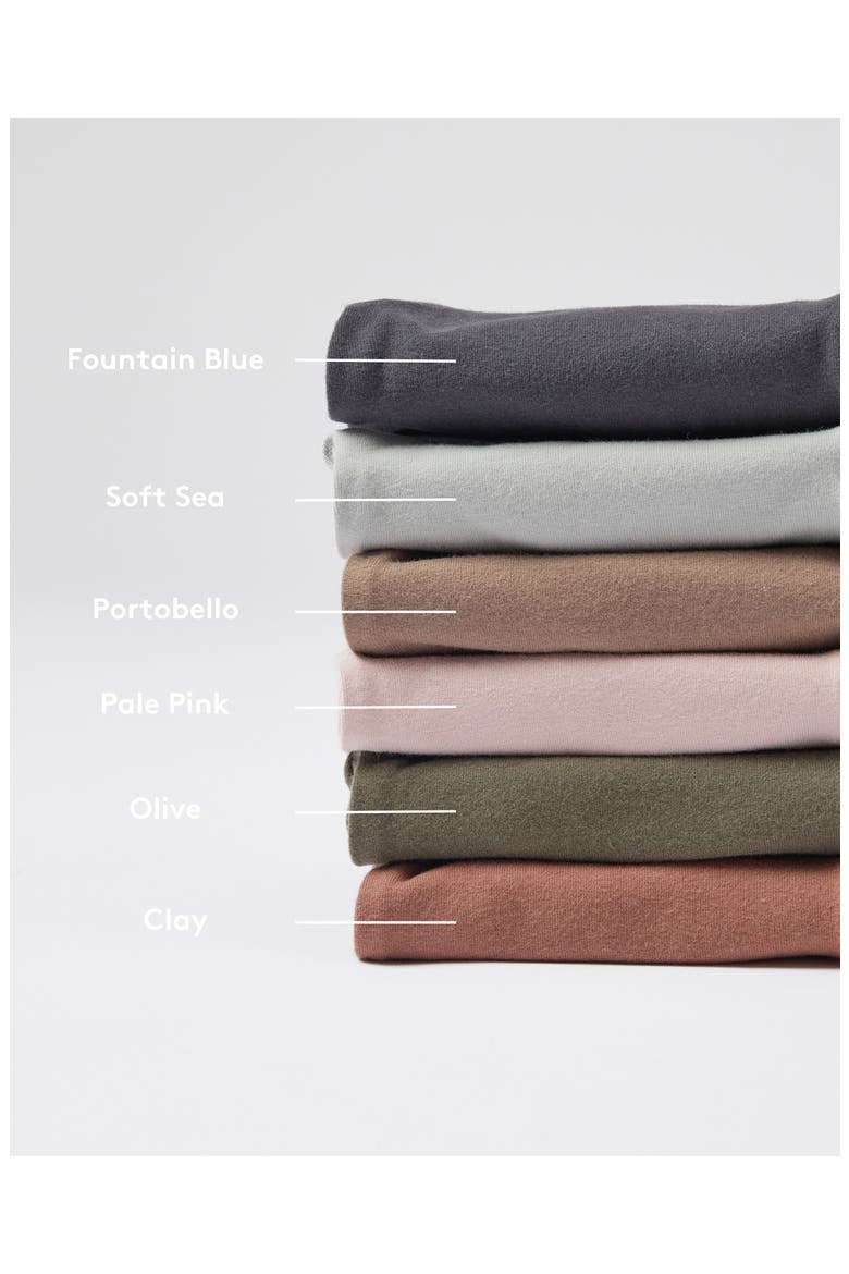 Essential Stretch Organic Cotton Leggings, Alternate, color, PALE PINK
