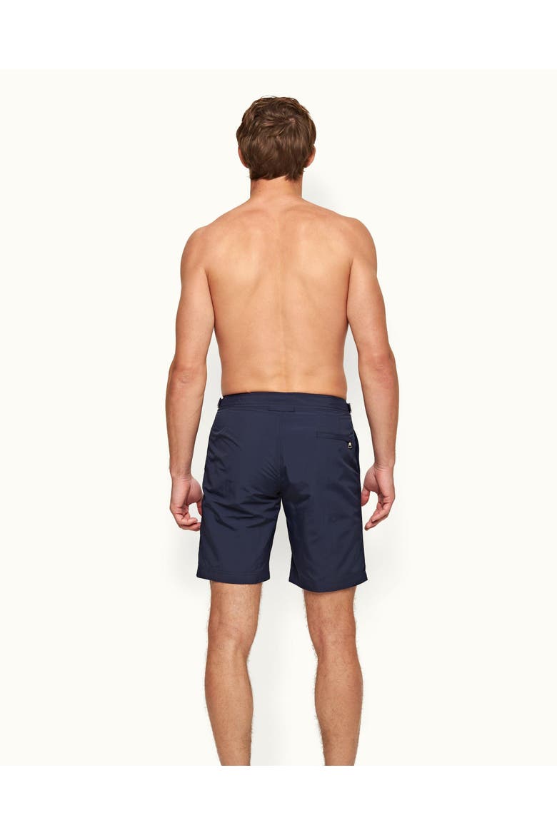 Dane Longest-Length Swim Shorts, Alternate, color, Navy