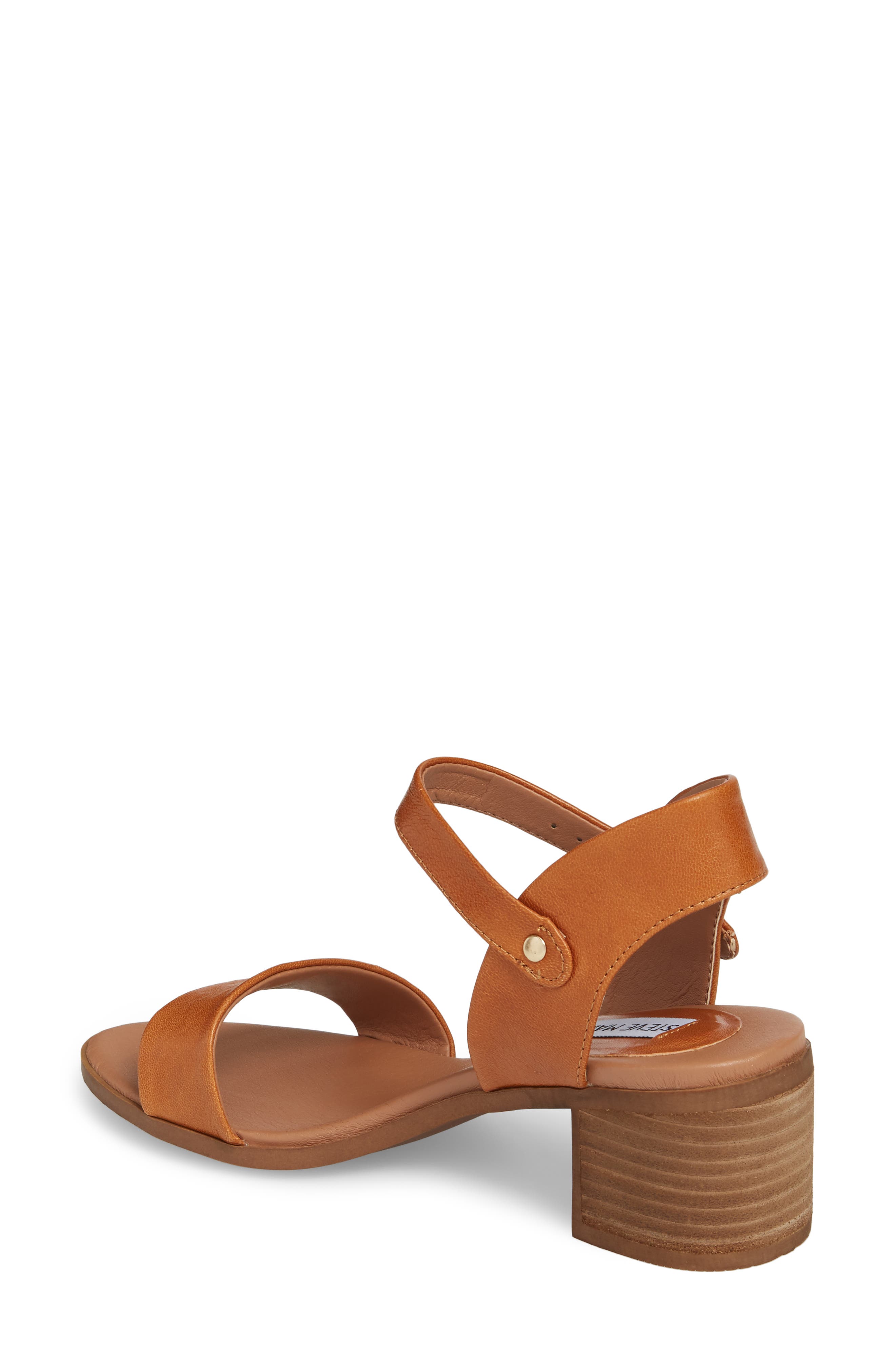 April Block Heel Sandal, Alternate, color, COGNAC LEATHER