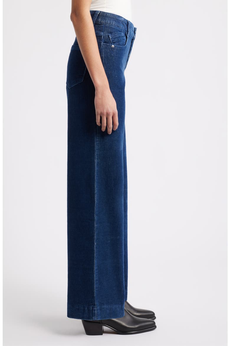 Sam High Waist Wide Leg Corduroy Pants, Alternate, color, WASHED EVENING BLUE
