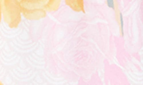 City Chic Adelina Cold Shoulder Peplum Top In Pink