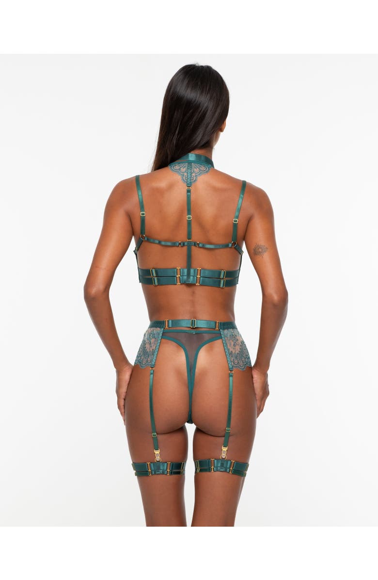 One Empire Nocturna Lingerie Set, Alternate, color, Green