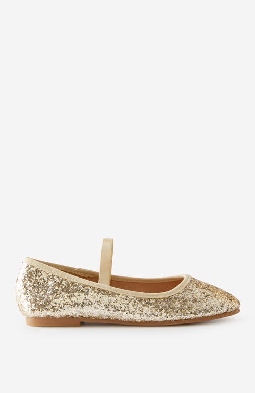 Cotton On Kids Kid's Olivia Ballet Flat In Gold Glitter