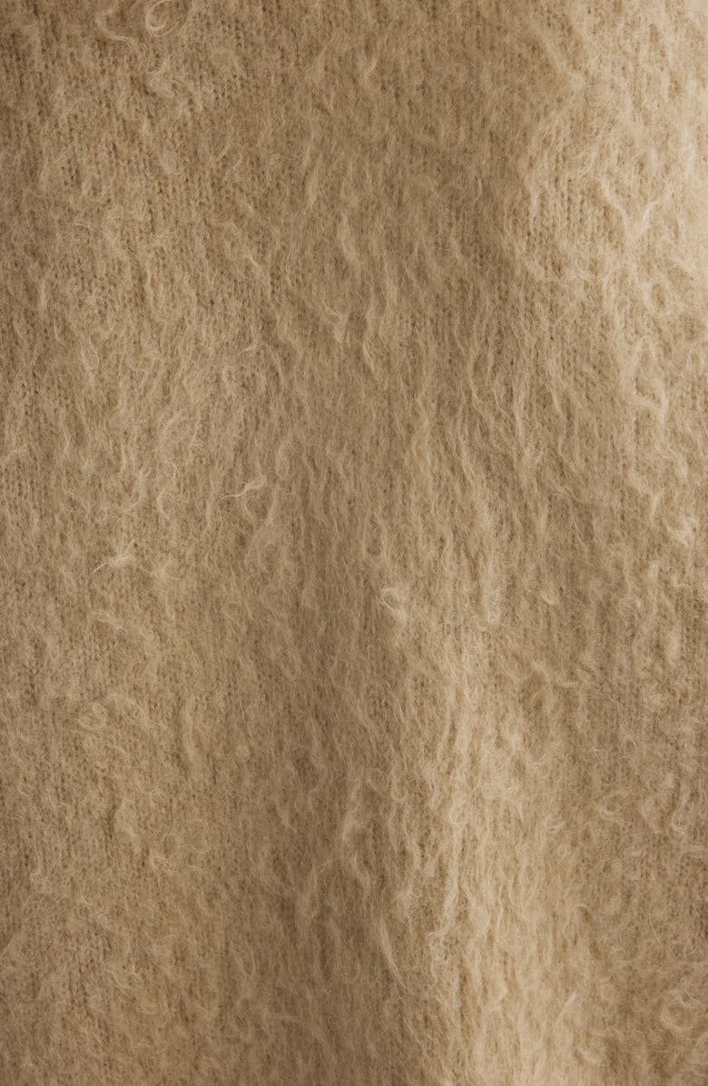 Acne Studios Brushed Crewneck Cardigan, Alternate, color, 