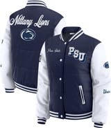 WEAR by Erin Andrews Women's WEAR by Erin Andrews  Navy Penn State Nittany Lions Varsity Puffer Jacket
