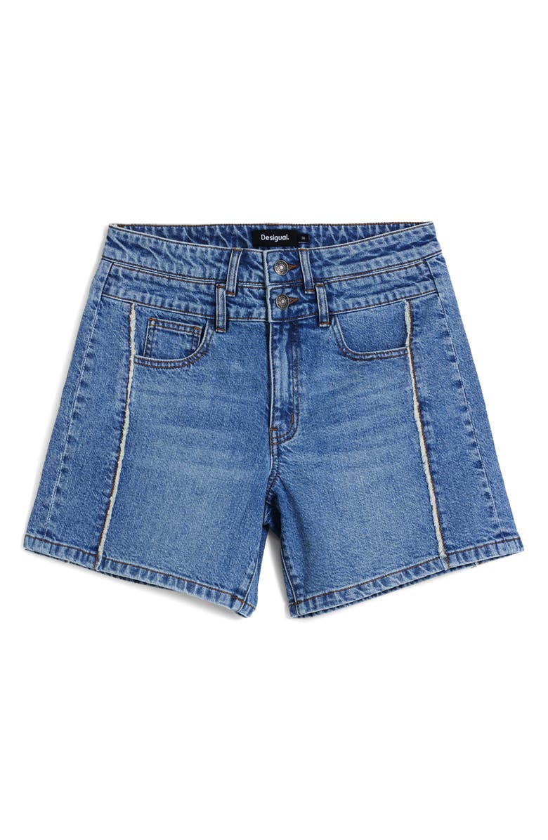 Desigual Stretch Denim Shorts, Alternate, color, 
