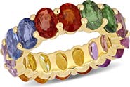 Julianna B. Multi-Color Sapphire Eternity Ring 14k