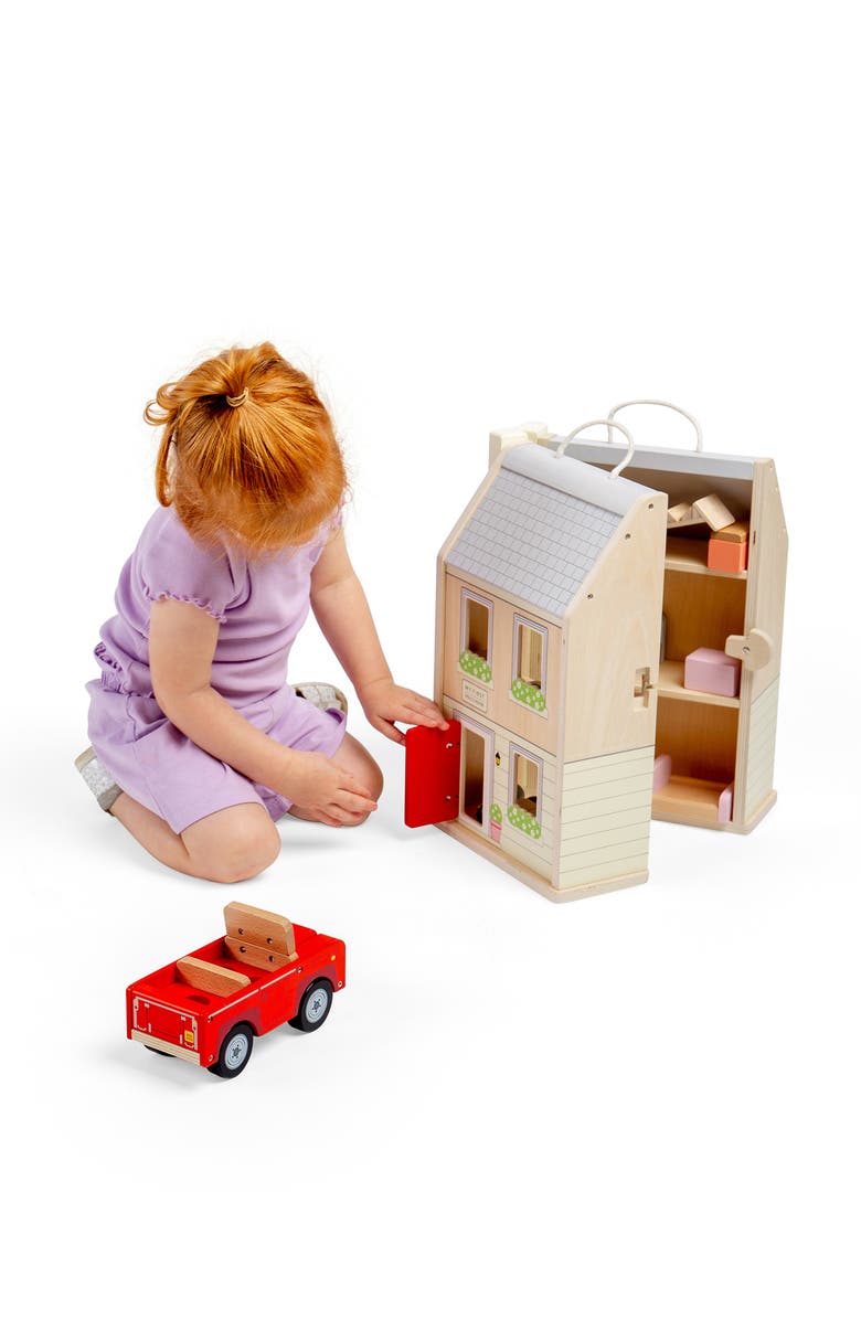 Bigjigs Toys Folding Dolls House Set, Alternate, color, 